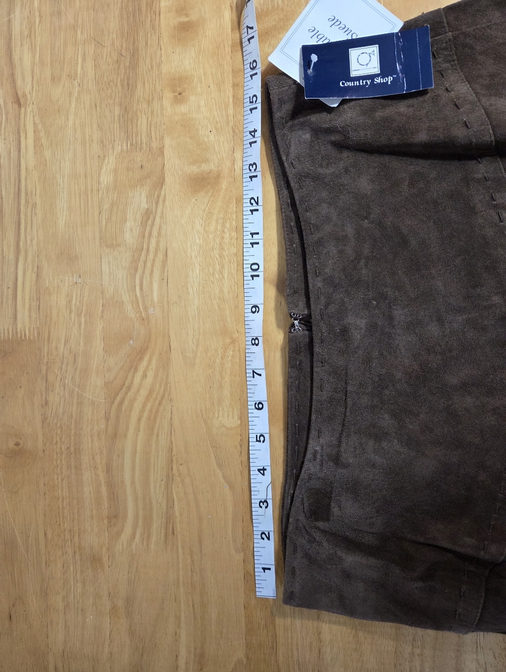 Suede Maxi Skirt Dark Brown Chocolate Fully Lined - Picture 9 of 13
